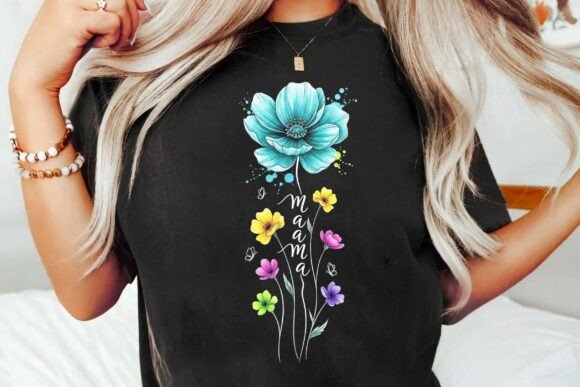 Boho Floral Mama T-shirt Design PNG_1775: A Designer's Toolkit
