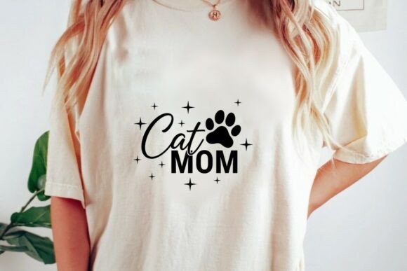 Cat Mom Paw Print Star Design Png: Crafting with Feline Flair