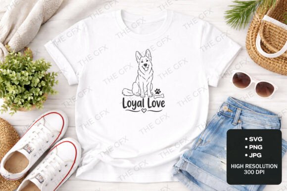Celebrate the Bond: The Loyal Love Dog Design for Pet Lovers