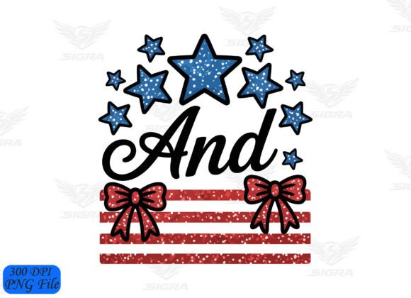 Celebrate with Style: Coquette 4th of July Memorial PNG Design