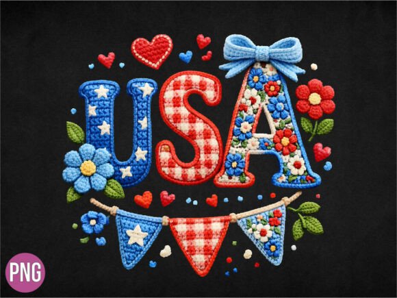 Celebrate with Style: Crafting Patriotic USA Crochet Patch Designs