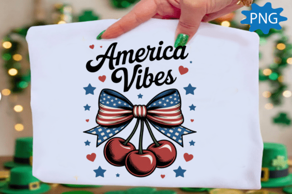 Celebrate with Style: The America Vibes Patriotic Cherry Design
