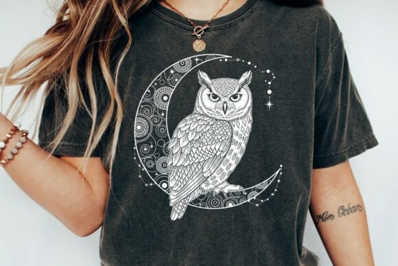 Celestial Owl Moon Crescent Design: A Designer's New Favorite Asset