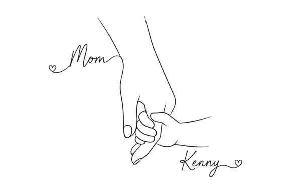 Cherishing the Bond: Custom Line Art for Family Projects