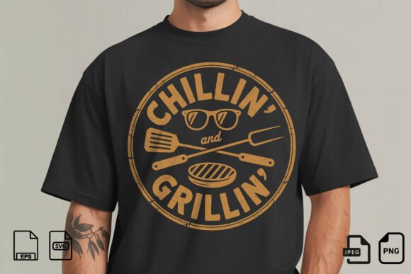 Chillin’ and Grillin’: The Ultimate BBQ T-Shirt Design for Summer Vibes