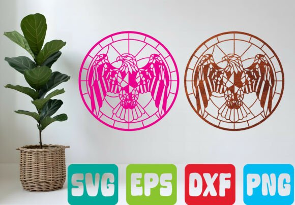 Geometric Eagle Mandala SVG: Symbolism Meets Modern Design