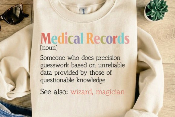 Medical Records Definition T-Shirt Design: A Clever Design Asset