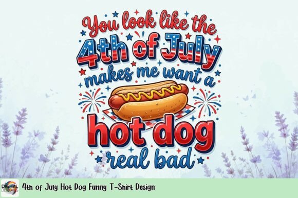 Spark Up Sales: Leveraging the 4th of July Hot Dog T-Shirt Design